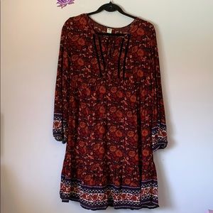 Floral Dress with Built-in Slip 🌸❤️